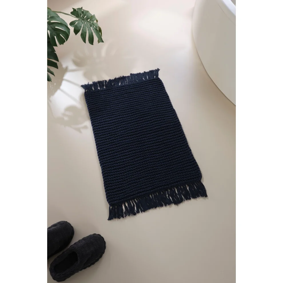 İrya - Lavish Cotton Hand Knitted Bath Mat 50x70