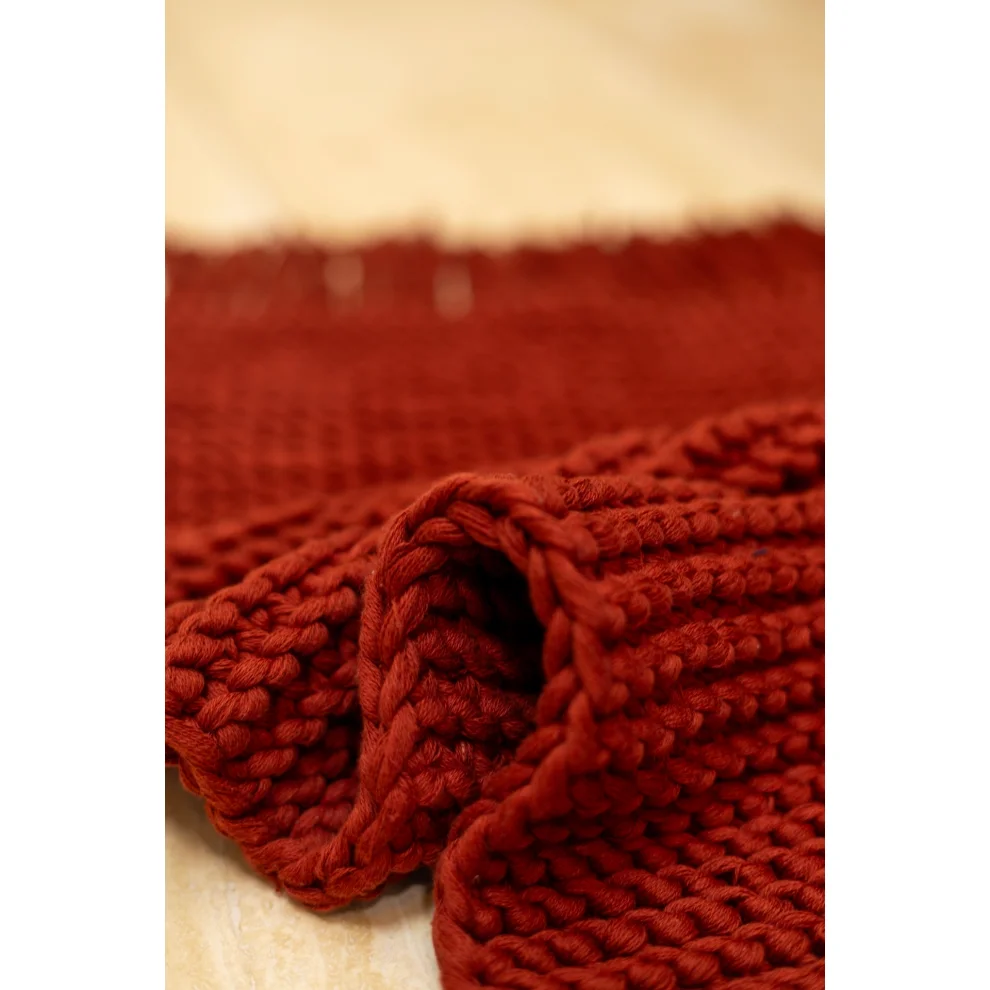 İrya - Lavish Cotton Hand Knitted Bath Mat 50x70