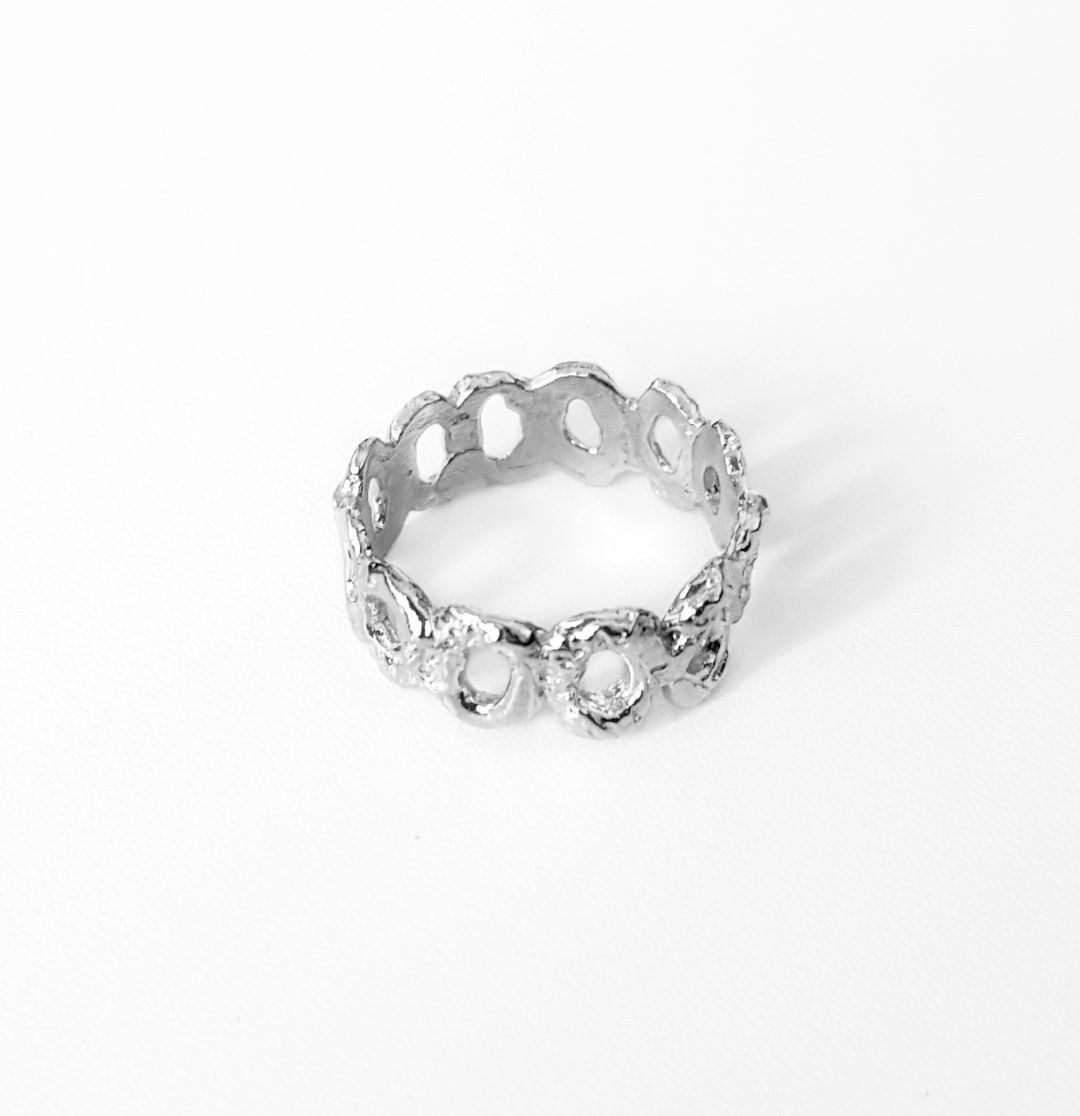 Silver Hole Ring