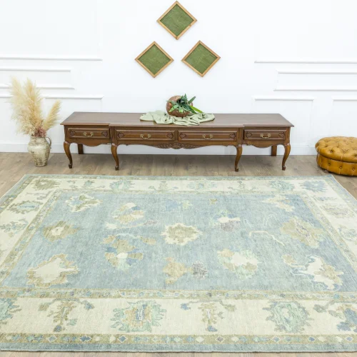 Soho Antiq - Fesal Traditional Oushak Pattern Wool Rug 213x299 Cm