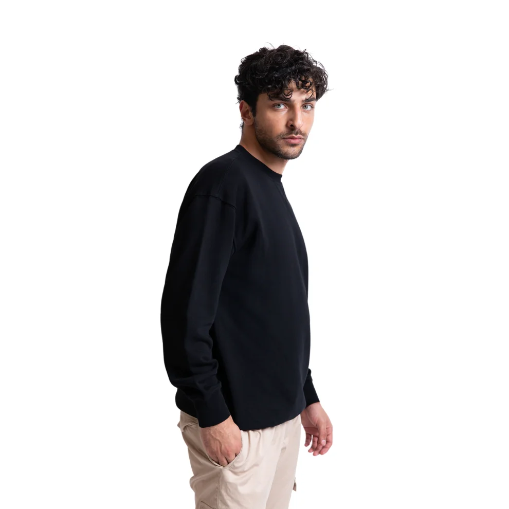 UNIQVIBE - Regular Organik Pamuklu Sweatshirt