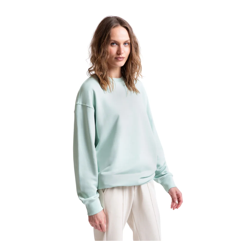 UNIQVIBE - Regular Organic Cotton Sweatshirt - Il