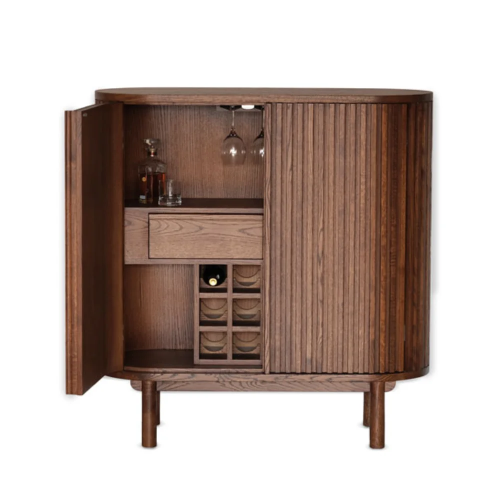 ANANAS - Docia Oak Bar Cabinet