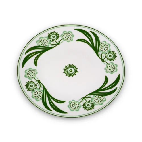 Saveria Living - Emerald Rosemary Porcelain Plate