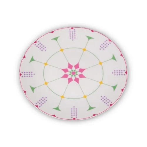 Saveria Living - Pink Dahlia Porcelain Plate