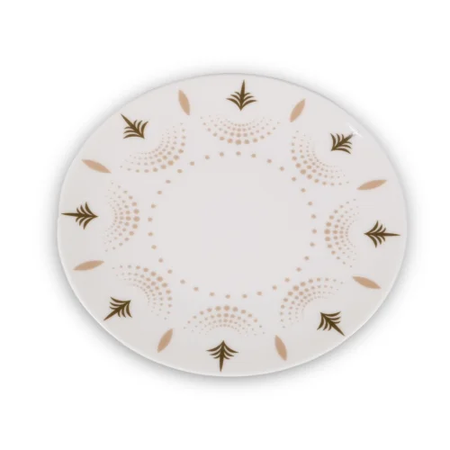 Saveria Living - Sandy Lotus Porcelain Plate