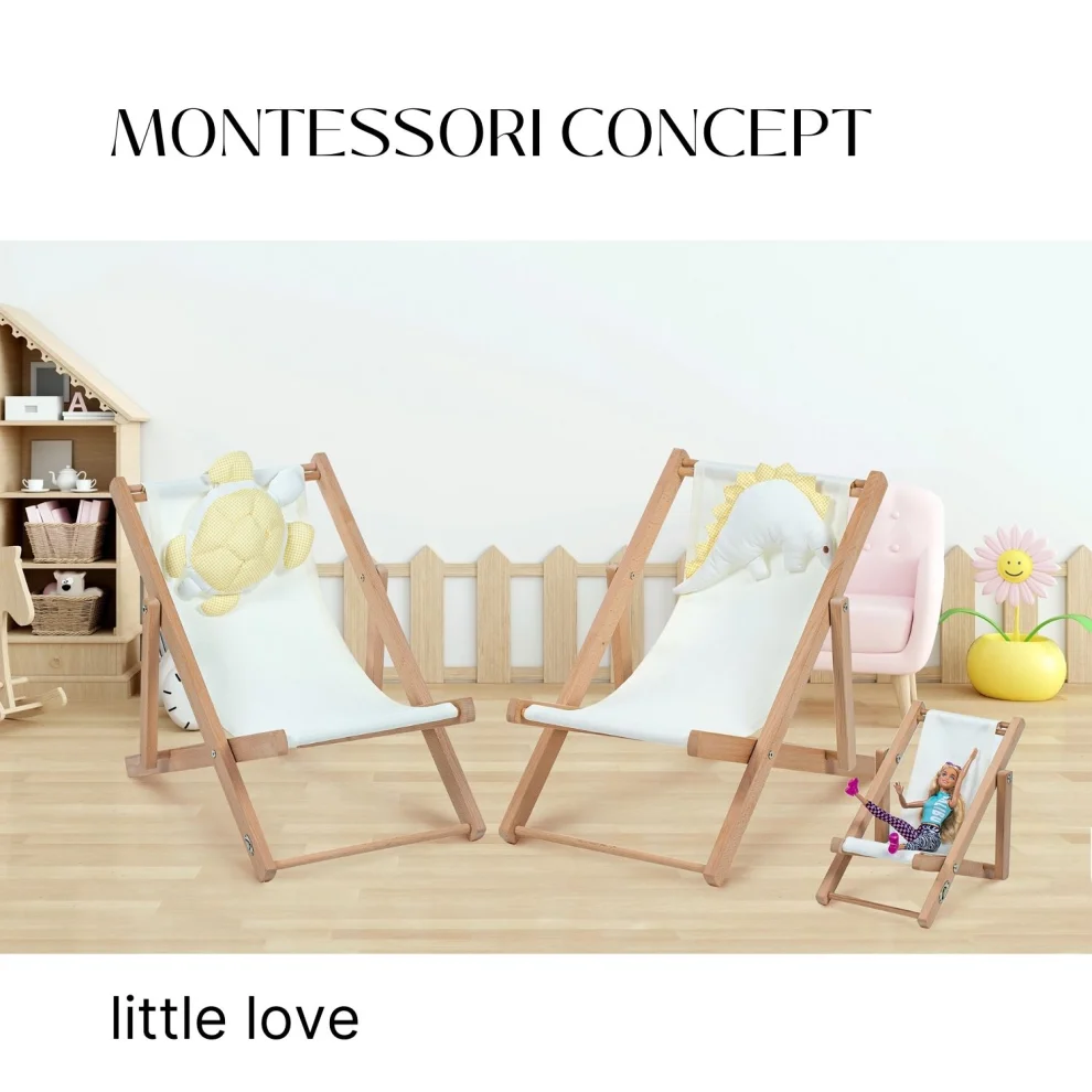 Dino Kids Furniture - Kids Long Chair Wood