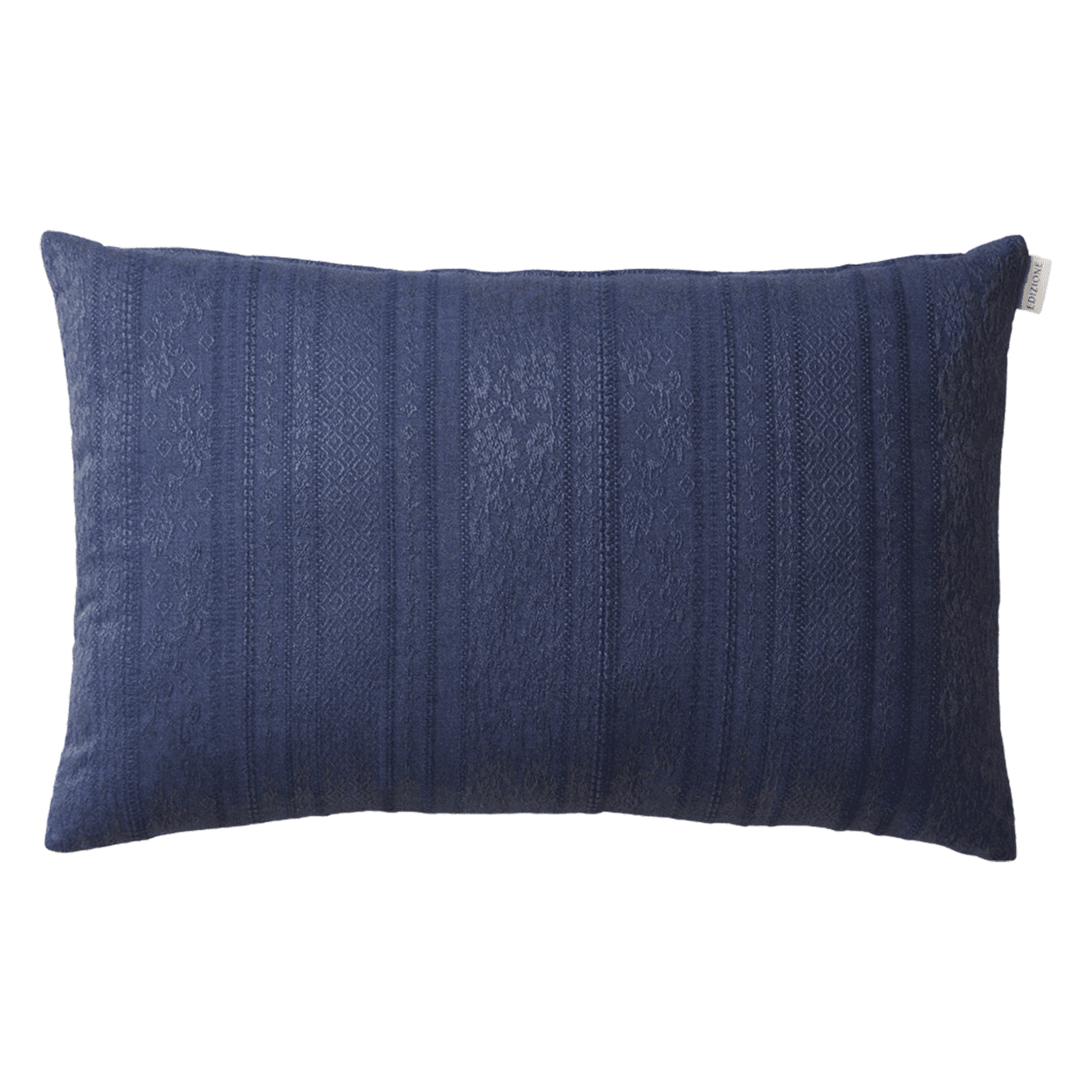 Linen Pillow Case With Denim Effect