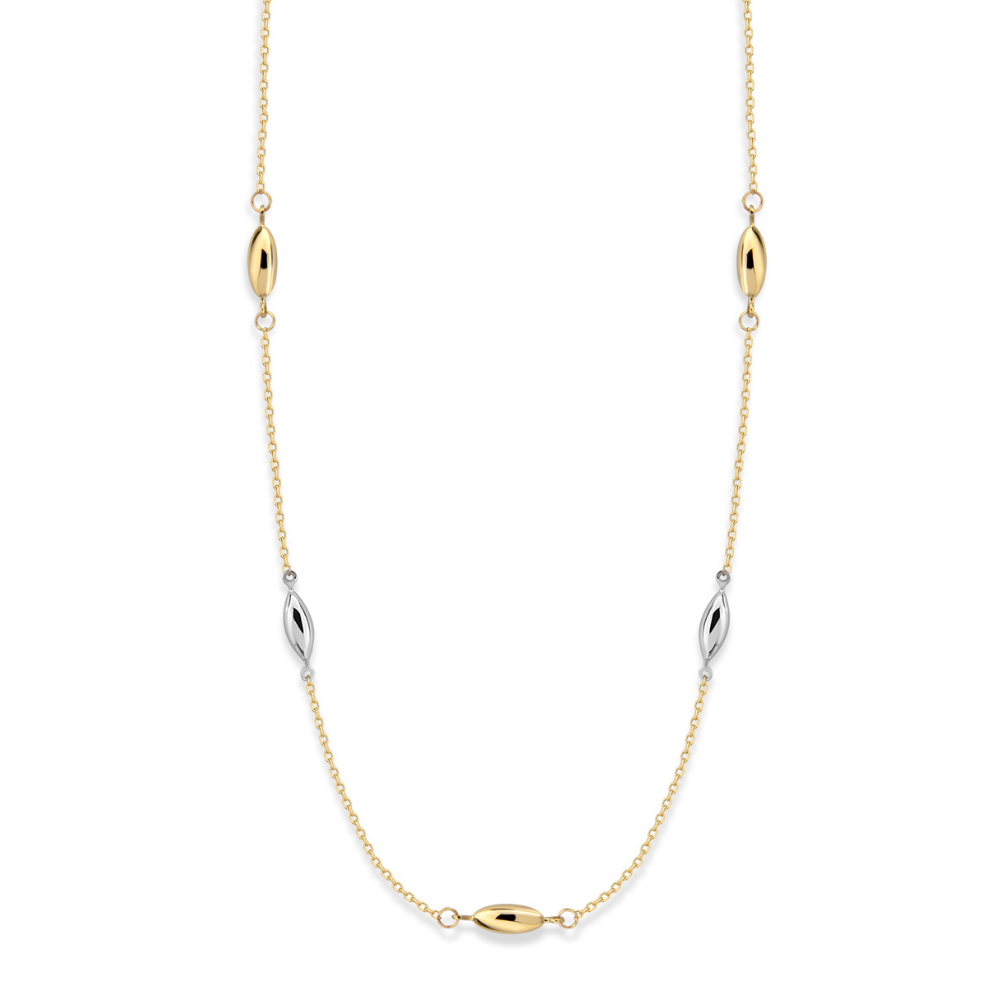 Bead Station 14k Solid Gold Women's Necklace