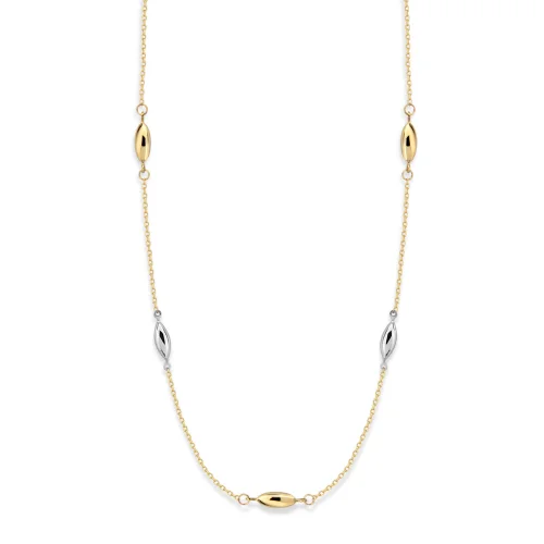 Orena Jewelry - Bead Station 14k Solid Gold Women's Necklace