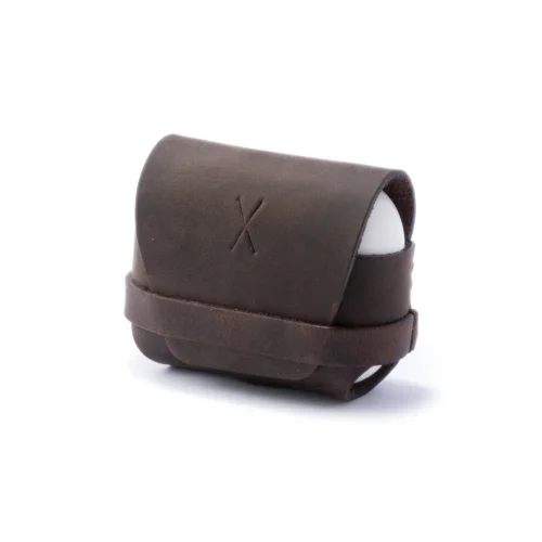 minimal X design - Apple Airpods Pro Gen 1 Leather Airpods Sleeve - Handmade And Genuine Leather