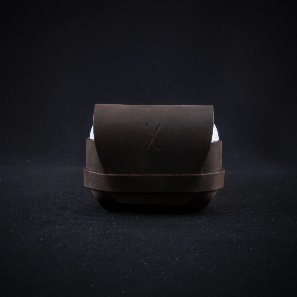 minimal X design - Apple Airpods Pro Gen 1 Leather Airpods Sleeve - Handmade And Genuine Leather