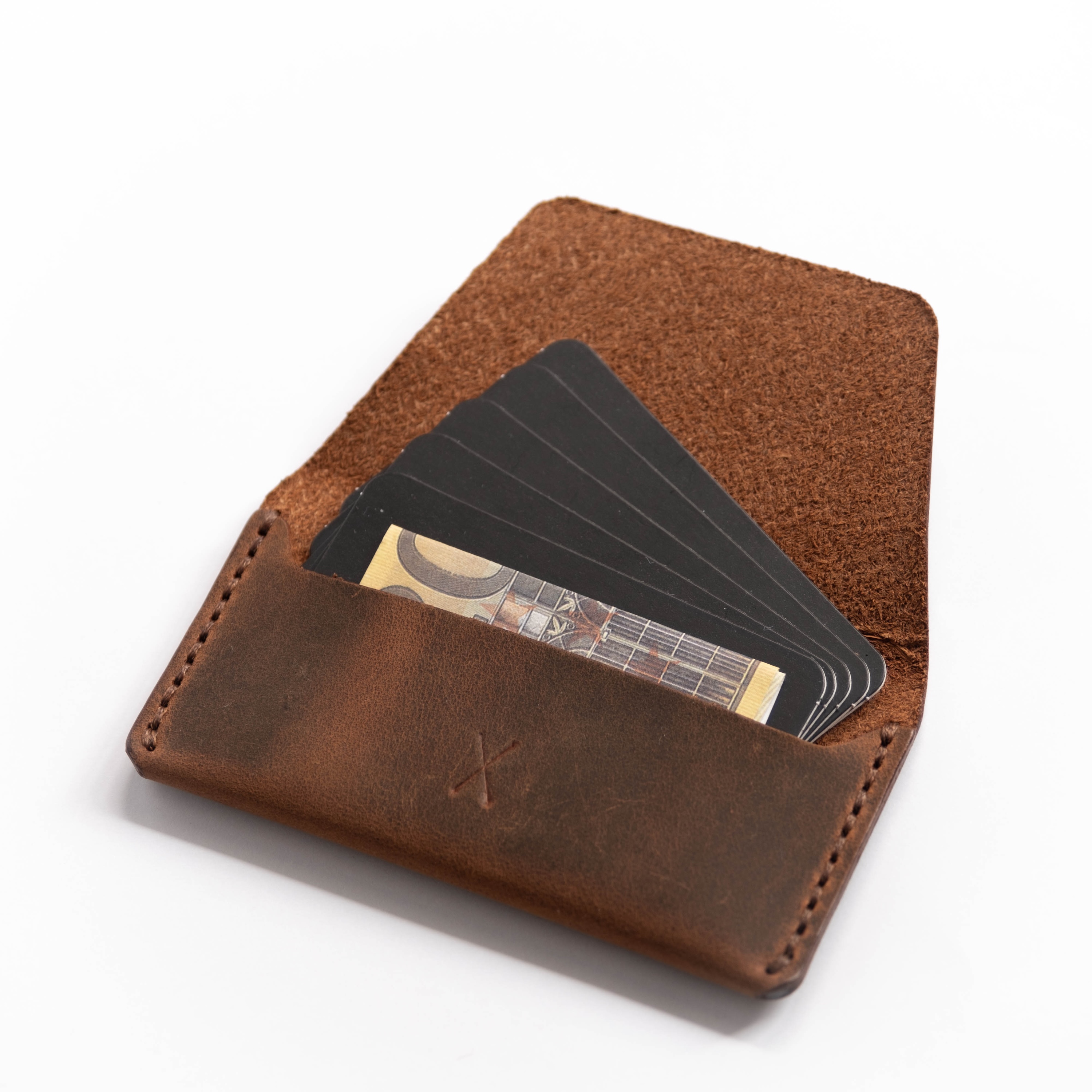 Cardholder With More Card Capacity - Minimalist - Genuine Leather And Handmade