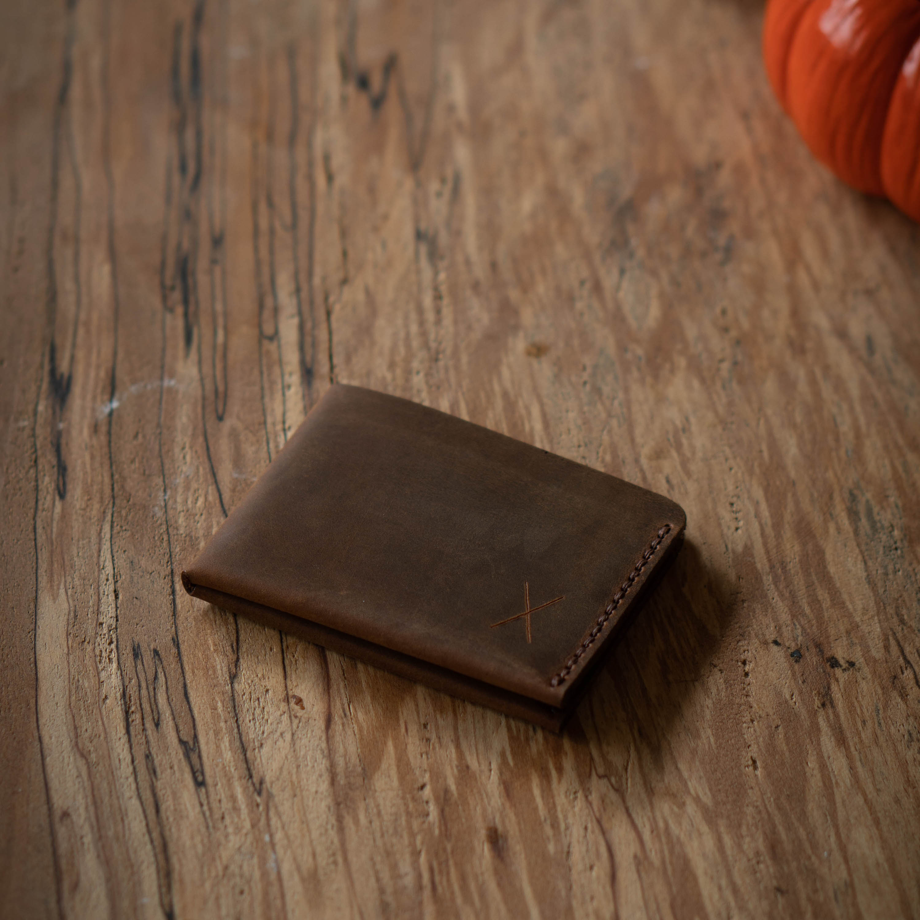 Genuine Leather Wallet - Minimalist Design - Handmade Bill Wallet