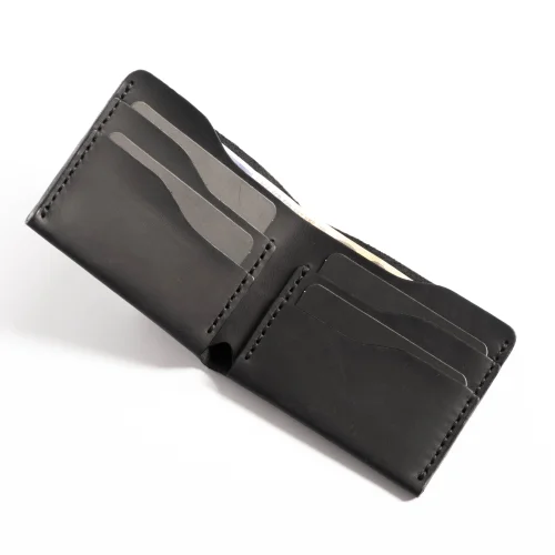 minimal X design - Classic Wallet - Genuine Leather And Handmade