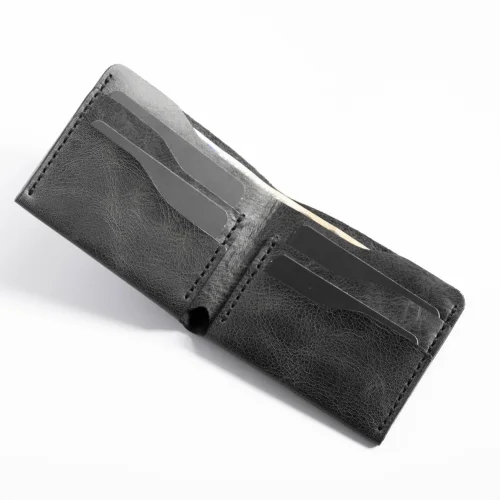 minimal X design - Classic Wallet - Genuine Leather And Handmade