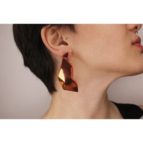 Kimi by Öykü Kaya - Colour Orange Earrings
