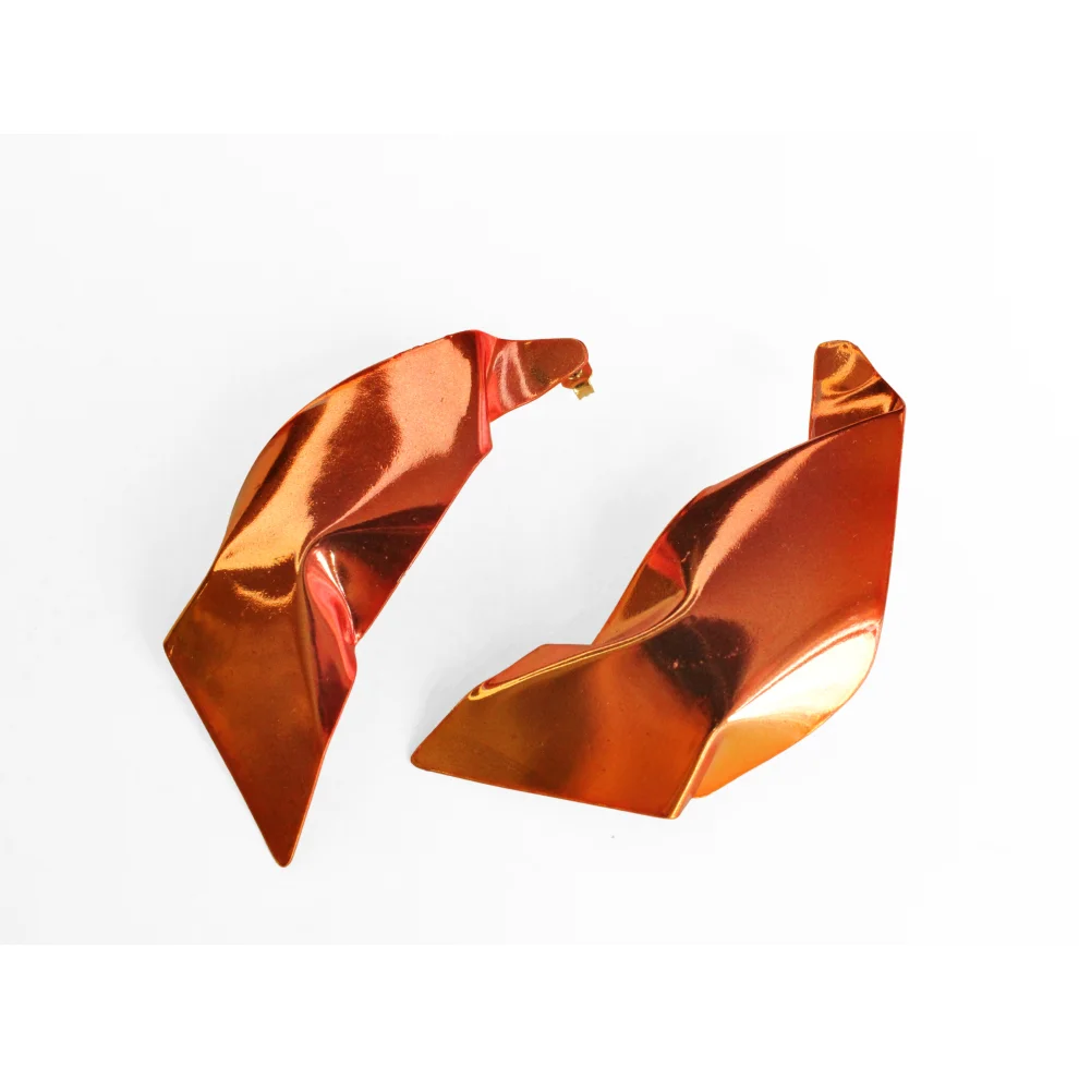 Kimi by Öykü Kaya - Colour Orange Earrings