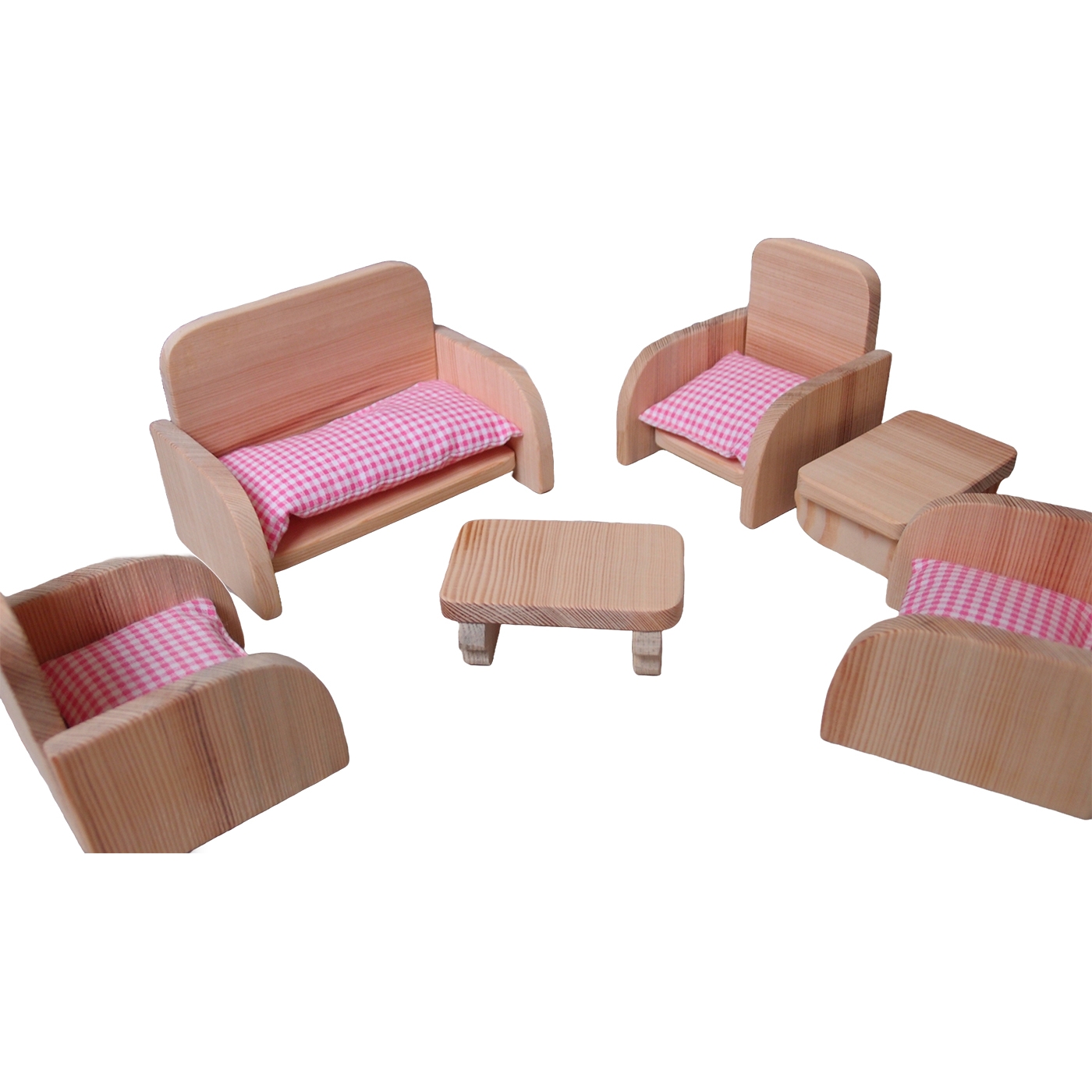 Wooden Modern Sofa Set Toy