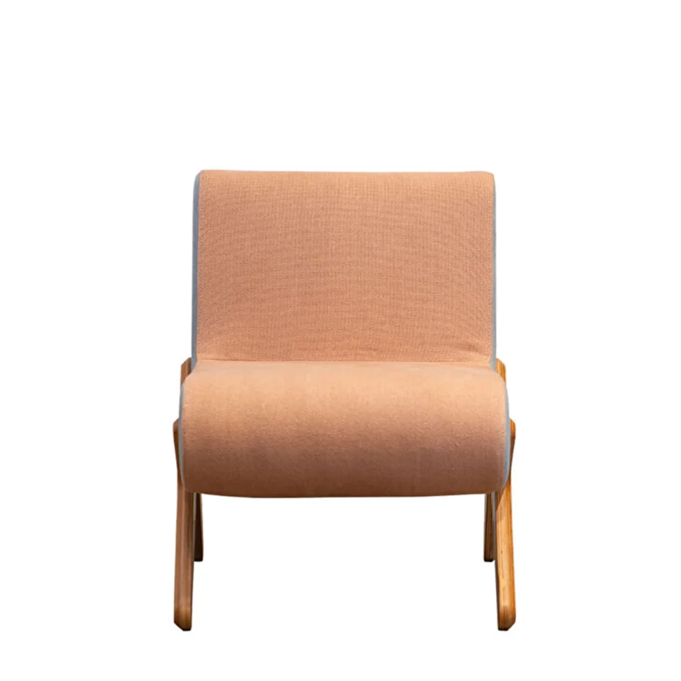 KYS Tasarım - Dodo Wooden Natural Beige Armchair