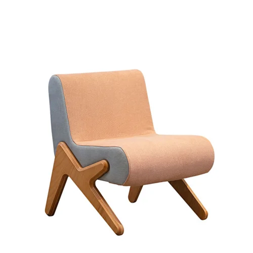 KYS Tasarım - Dodo Wooden Natural Beige Armchair