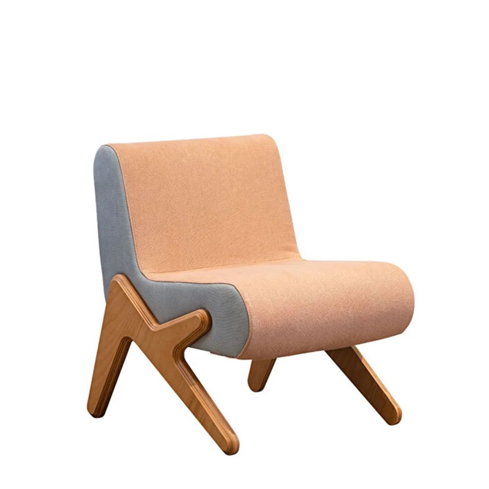 KYS Tasarım - Dodo Wooden Natural Beige Armchair