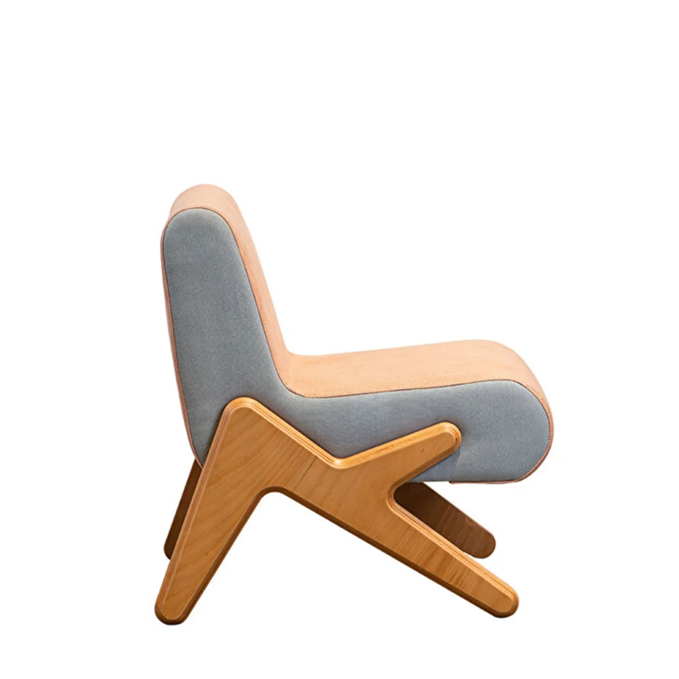 KYS Tasarım - Dodo Wooden Natural Beige Armchair