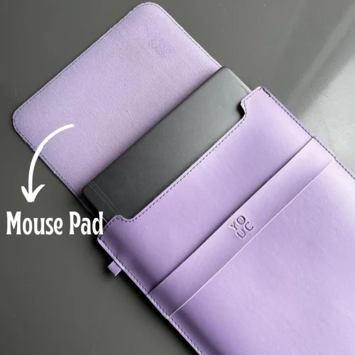 YOUC - Macbook Pro Air Waterproof Laptop Sleeve 13' 14' 15' Inch Notebook Vegan Faux Leather Bag M23