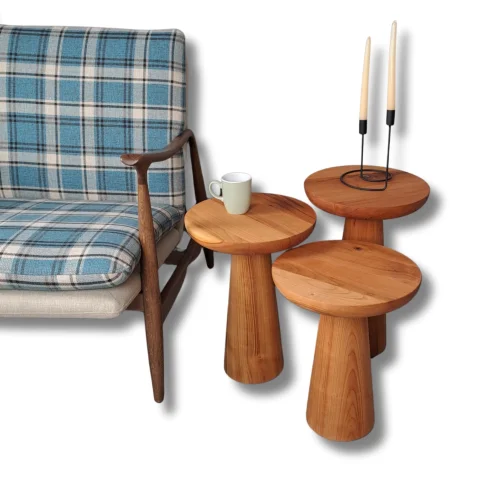 Idea-Wood - Mushroom Nesting Coffee Table Set Of 3