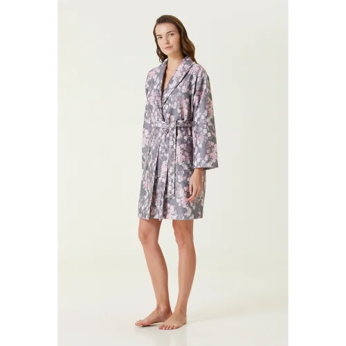 İrya - Sakura Printed Bathrobe