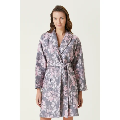 İrya - Sakura Printed Bathrobe