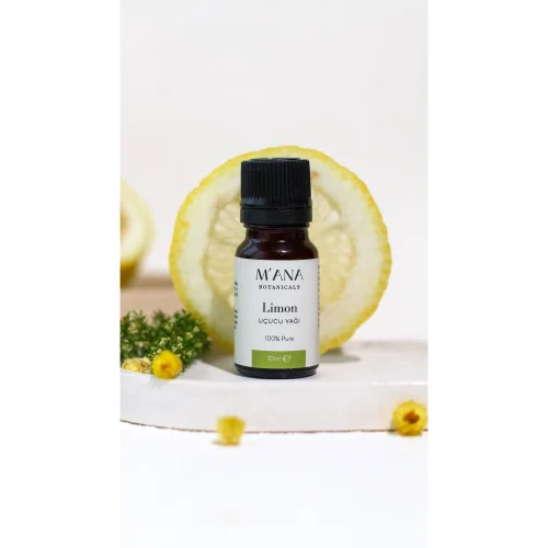 Mana Botanicals - Limon Uçucu Yağı %100 Saf Ve Doğal 10 Ml