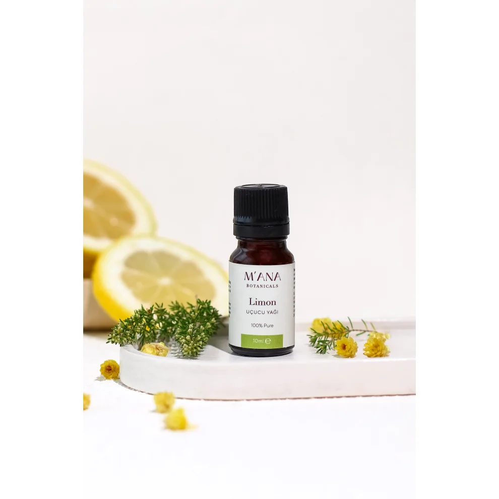 Mana Botanicals - Limon Uçucu Yağı %100 Saf Ve Doğal 10 Ml