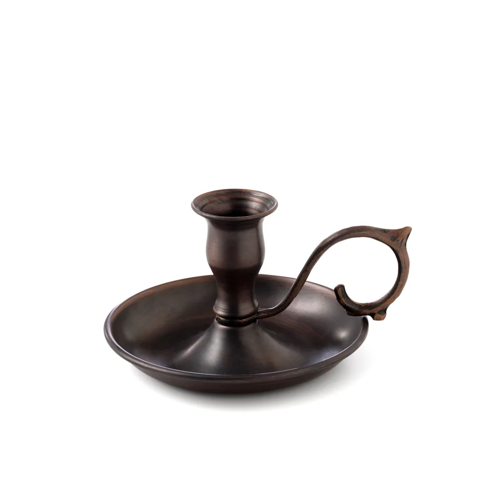 Bakır İstanbul - Mondia Copper Oxide Hand Candlestick