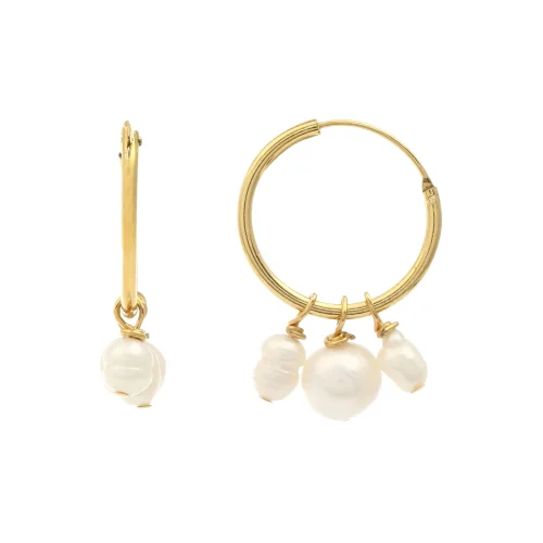 Belfdesign - Trinity Pearl Earrings
