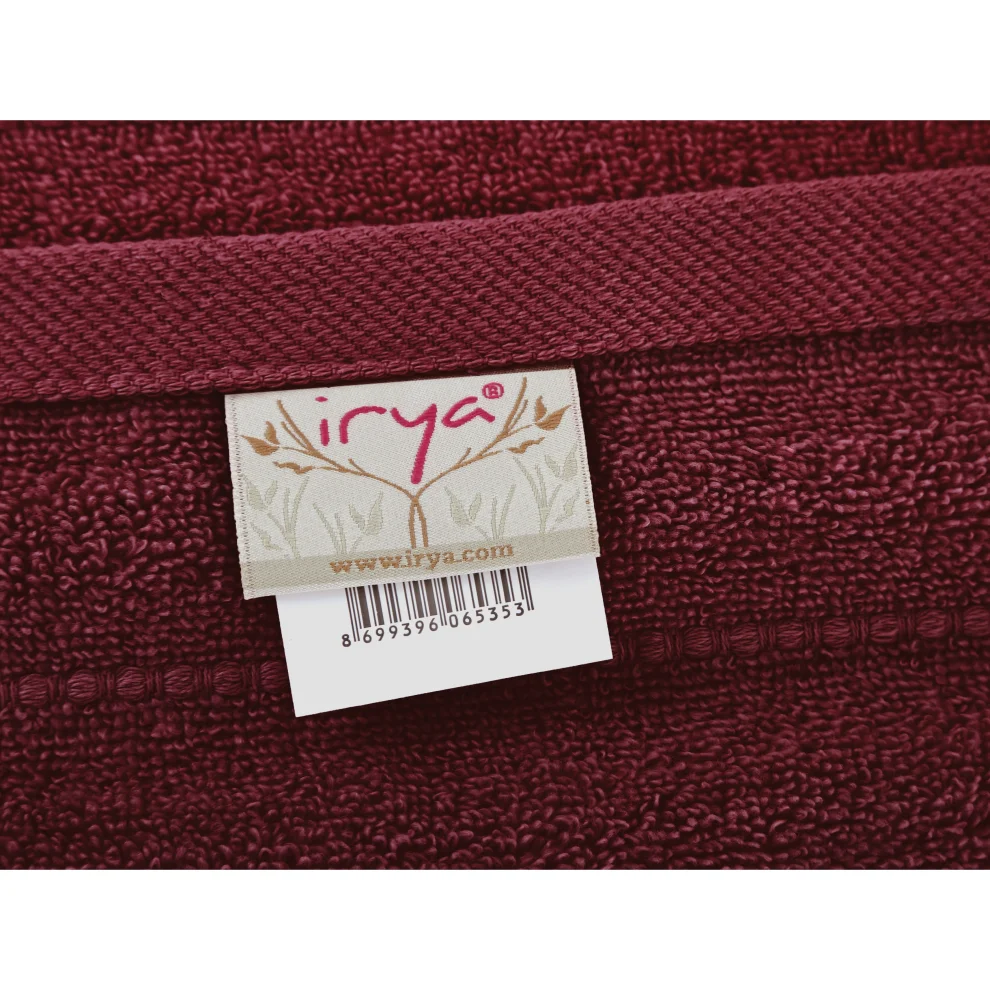İrya - Frizz 100% Cotton Face Towel Bordeaux 50x90