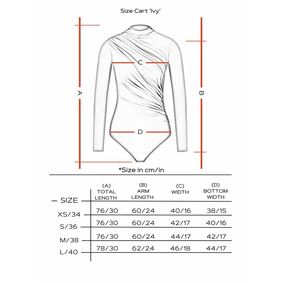 Maan İstanbul - Uzun Kollu Çıtçıtlı Bodysuit