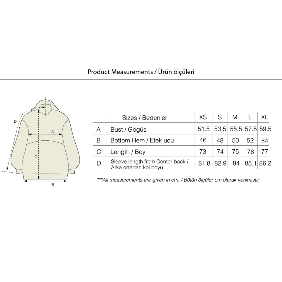 Sulh - Oversized Hoodie With High Neck And Inner Pocket Detail
