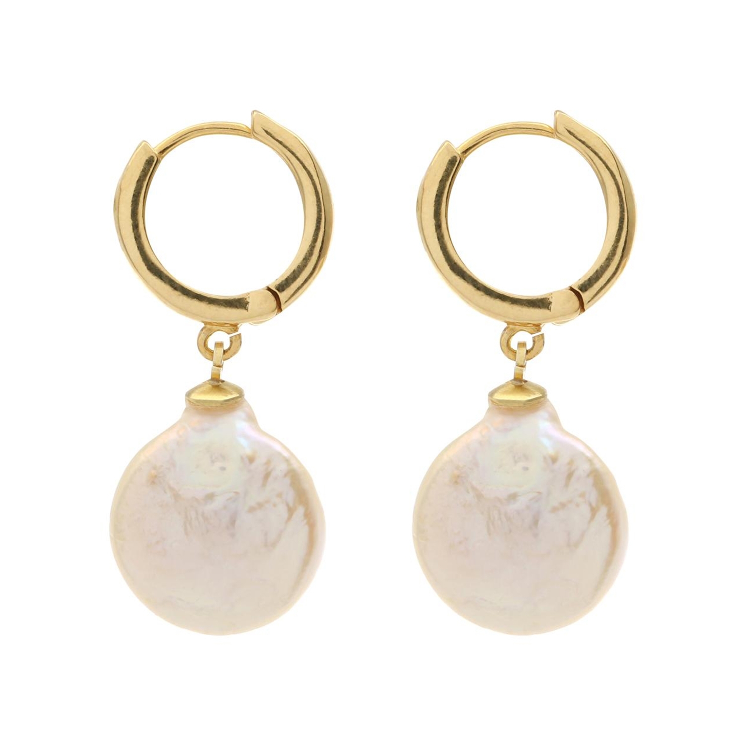 Pearl Hoop Earrings