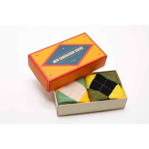 Gentry - Pack Of 2 Cotton Classic Socks Box