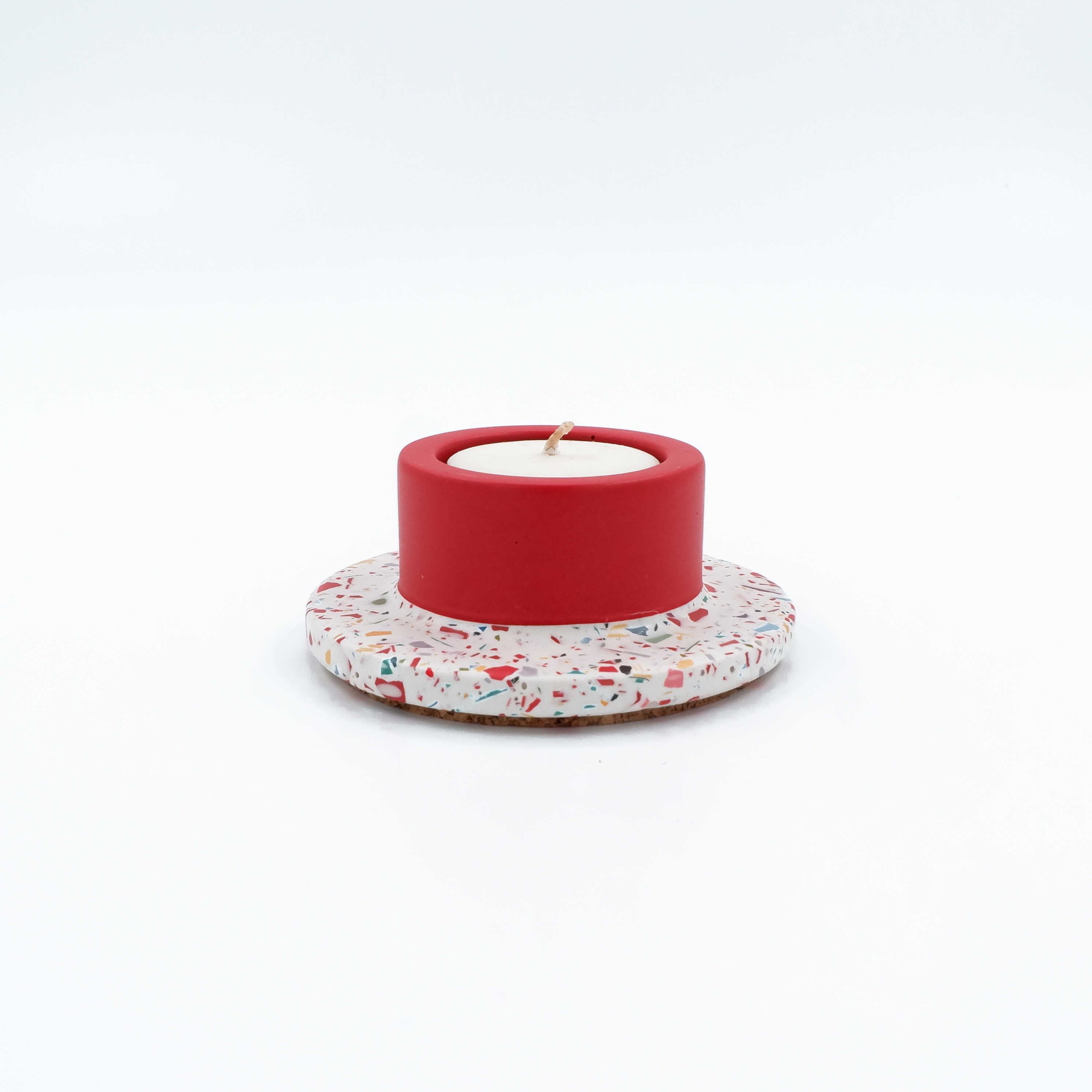 Terrazzo Tekli Tealight Mumluk