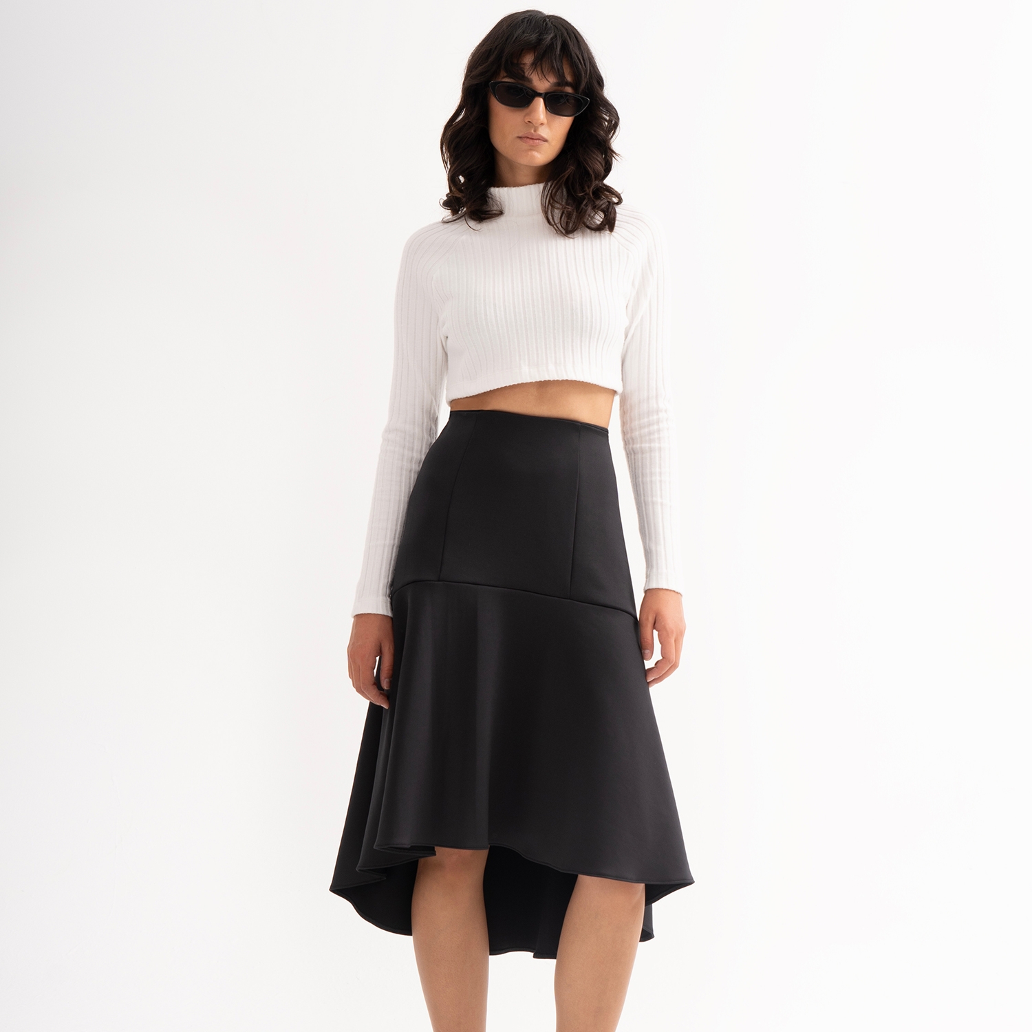 Deepback Flared Skirt