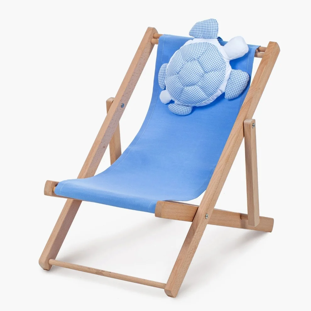 Dino Kids Furniture - Kids Long Chair Wood Indoor Outdoor Cushion Caretta Animal Friendpillow