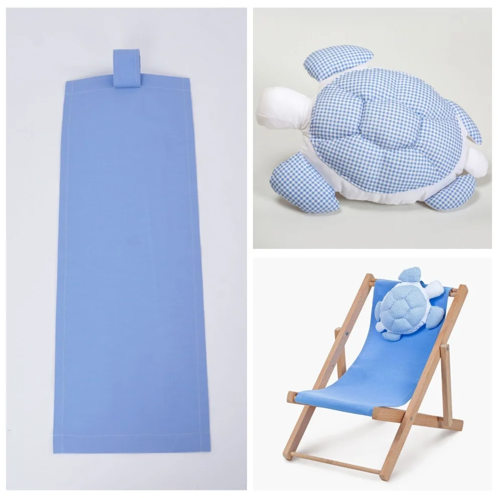 Dino Kids Furniture - Kids Long Chair Wood Indoor Outdoor Cushion Caretta Animal Friendpillow