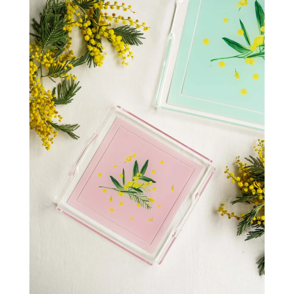 Fern&Co. - Fleur De Mimosa Collection Square Tray