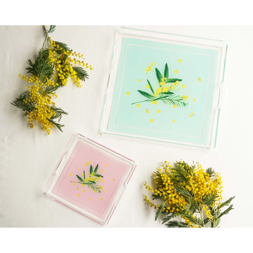 Fern&Co. - Fleur De Mimosa Collection Square Tray