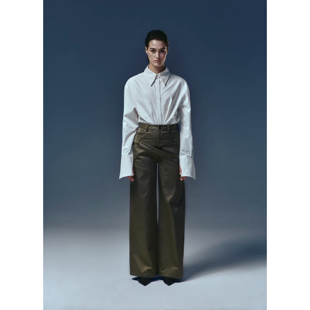 Re-Cordis Paris - Ame Double-waisted Pants