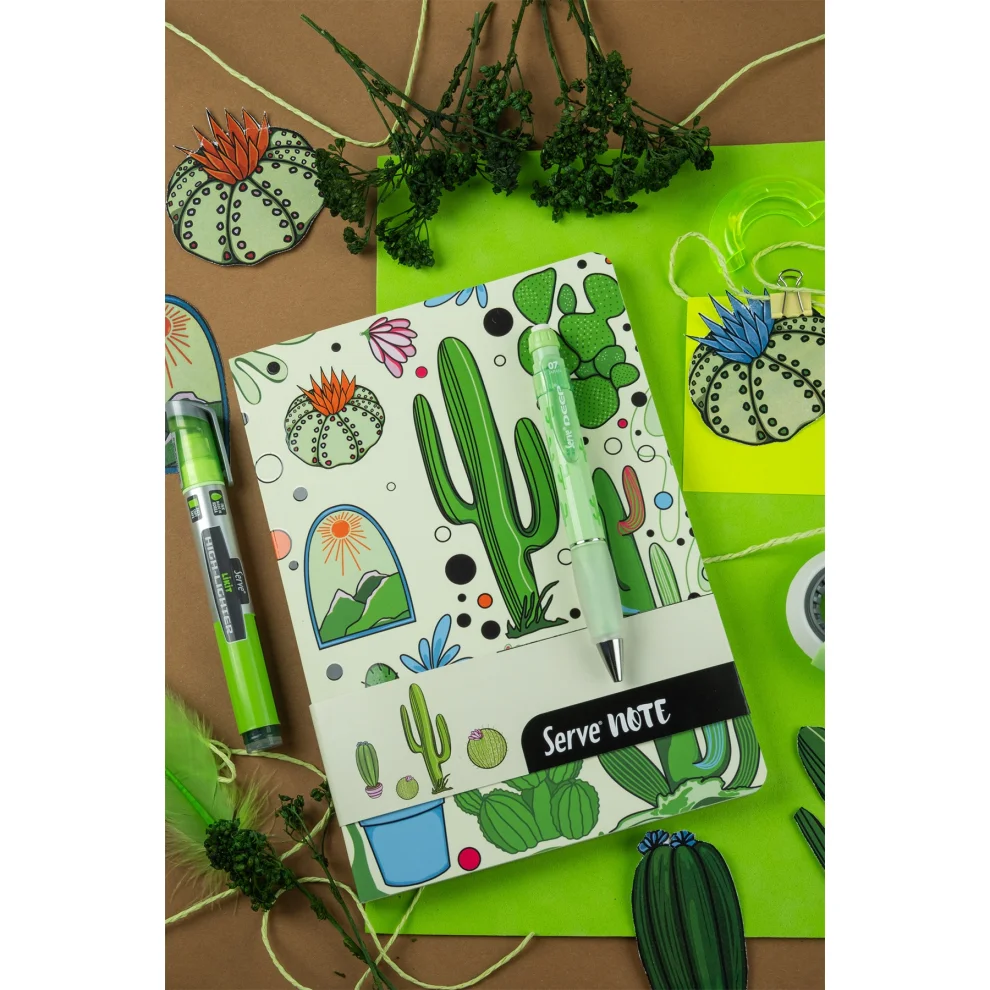 Serve - Ruled Notebook - Nature Theme