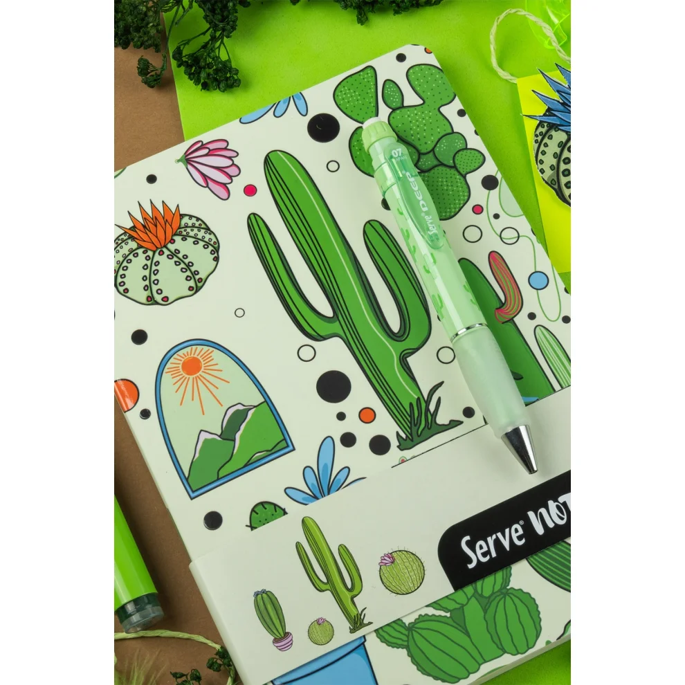 Serve - Ruled Notebook - Nature Theme