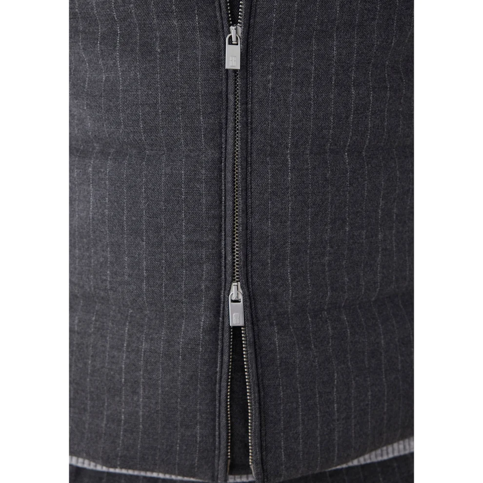 Boris Becker - Striped Removable Hooded Vest